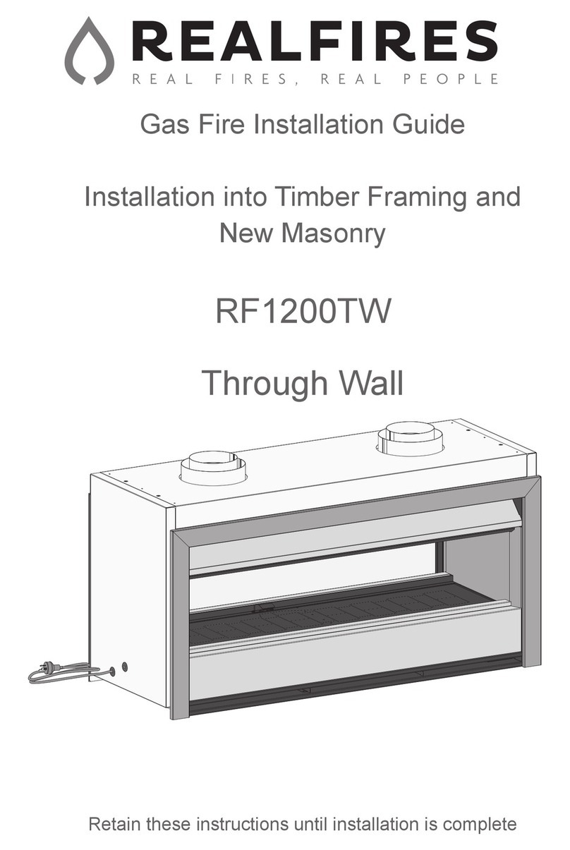 Real Fires RF1200TW installation guide Real Fires RF1200TW installation guide