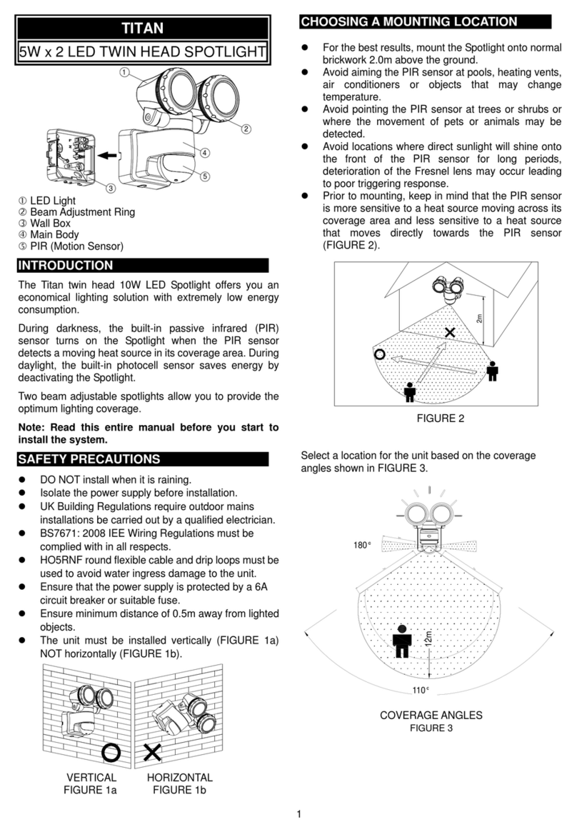 Titan TF10WLED-FA instruction manual