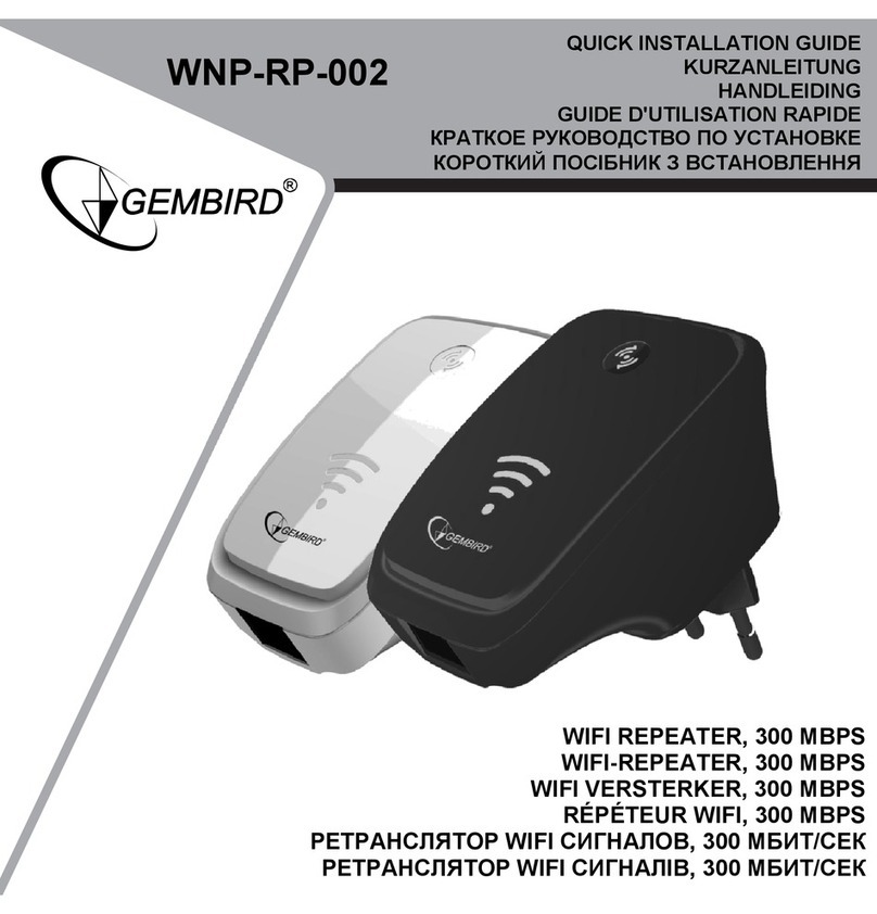 Gembird WNP-RP-002 Quick installation guide