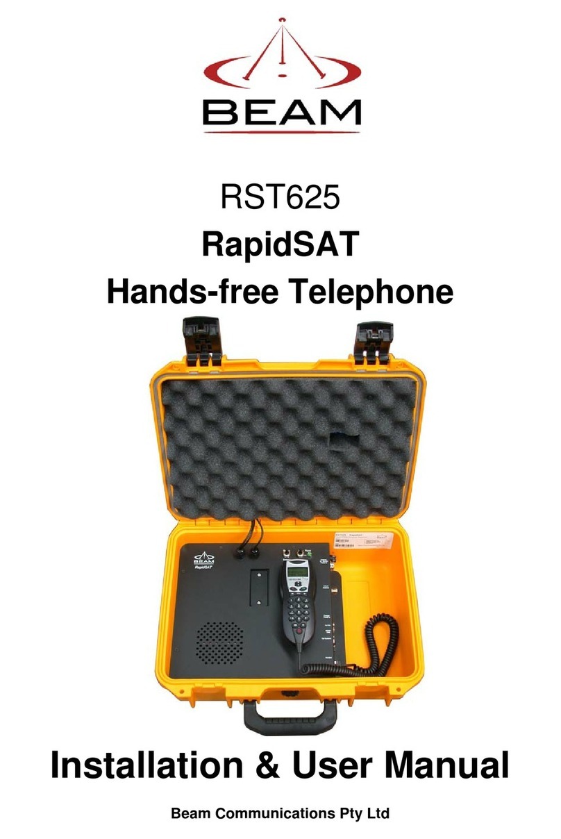 Beam RST625 Installation & user manual
