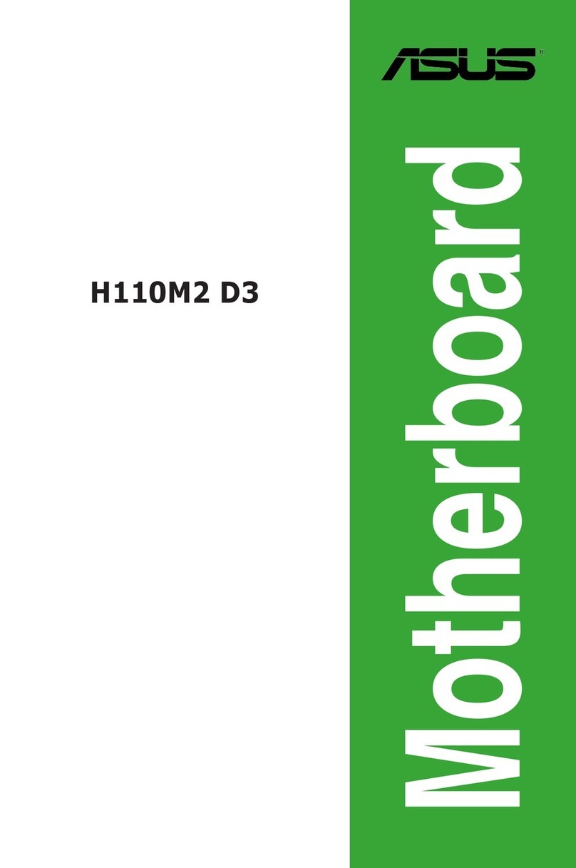 Asus H110M2 D3 User manual Asus H110M2 D3 User manual