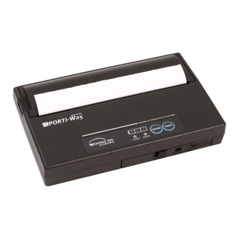 WOOSIM PORTI-W25 User manual