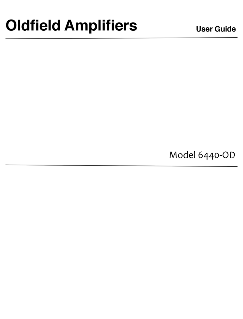 Oldfield Amplifiers 6440-OD User manual