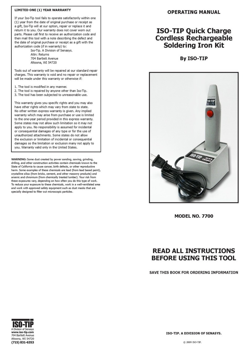 Iso-Tip 7700 operating manual
