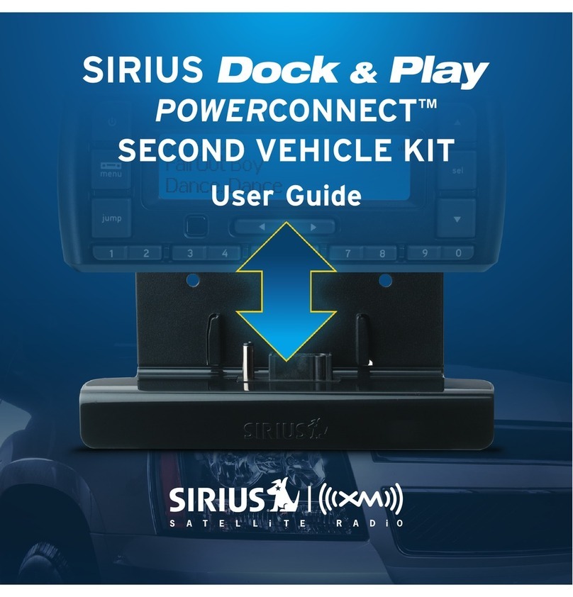 Sirius Satellite Radio Dock & Play PowerConnect User manual