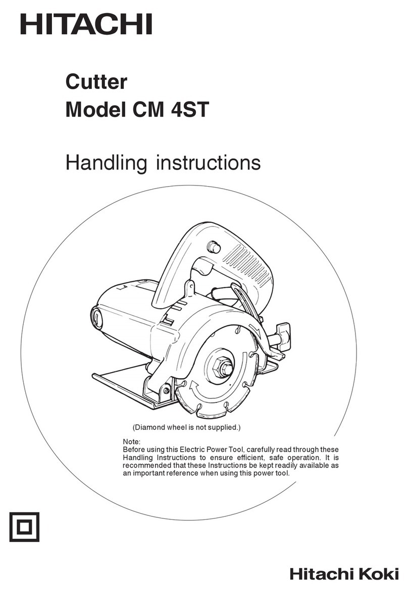 Hitachi Koki CM 4ST Handling instructions