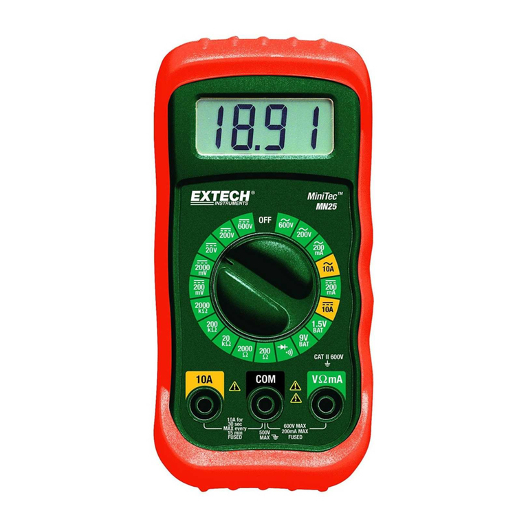 Extech Instruments MN25 User manual Extech Instruments MN25 User manual