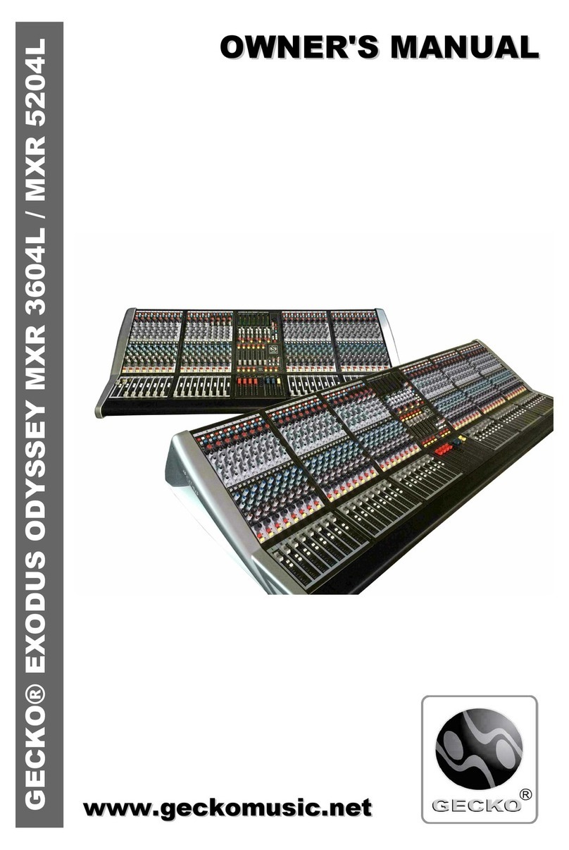 Gecko EXODUS ODYSSEY MXR3604L User manual