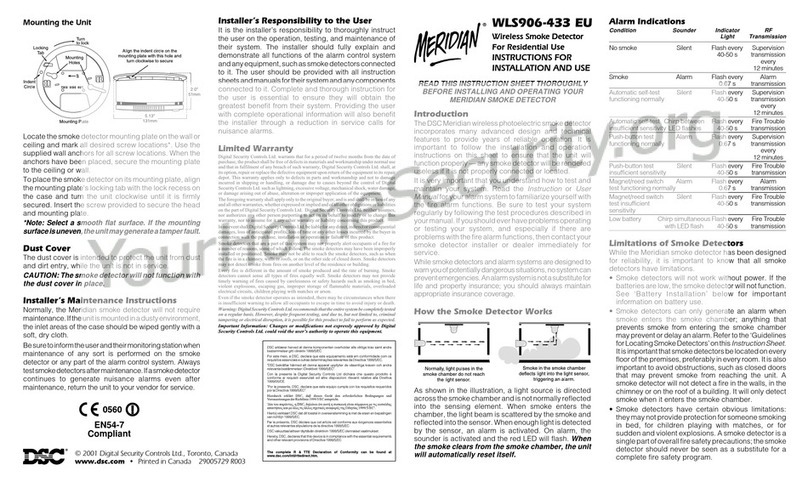 Meridian WLS906-433 Instructions for installation and use