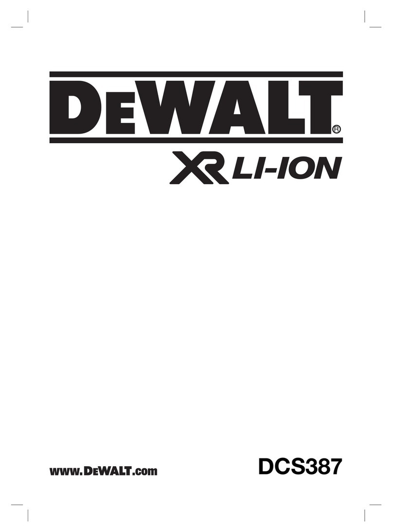 DeWalt DCS387 User manual