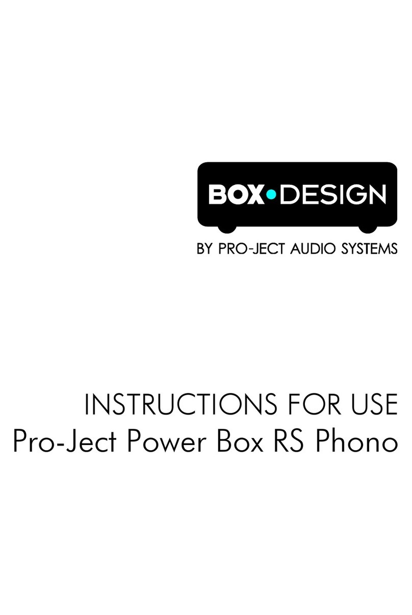 Pro-Ject Audio Systems Pro-Ject Power Box RS Phono Instructions for use