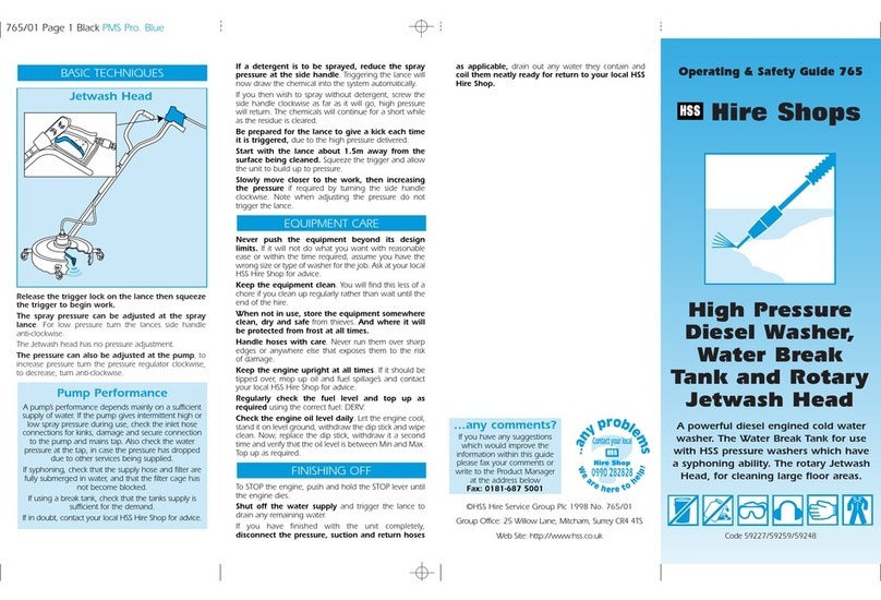 HSS Hire 59227 Operating & safety guide