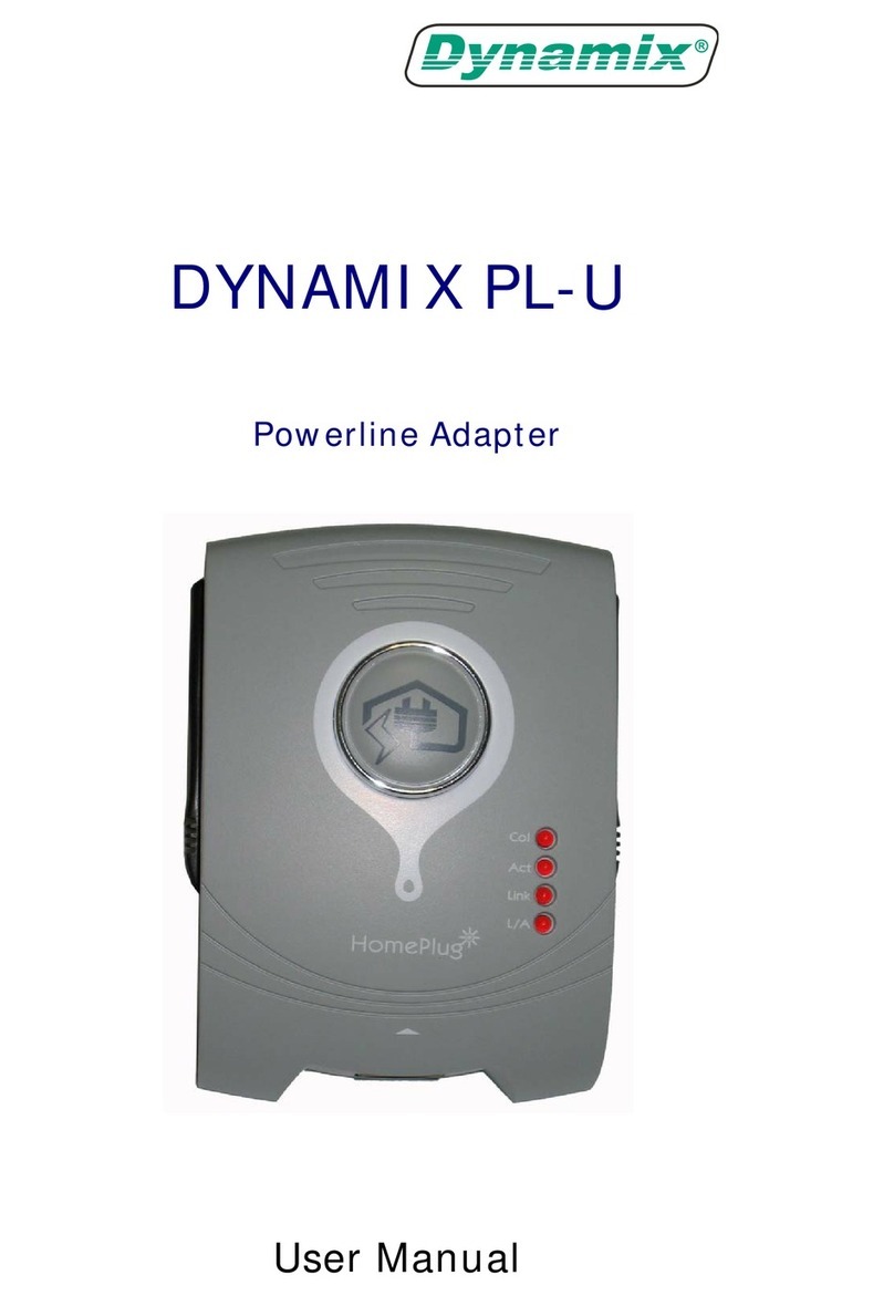Dynamix HomePlug PL-U user manual