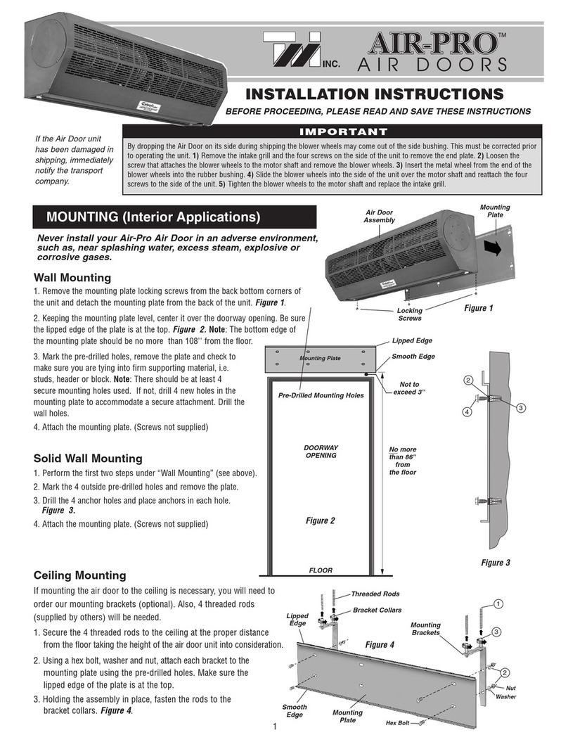 TMI Products Air-Pro IBD-2-36-1-SS User manual