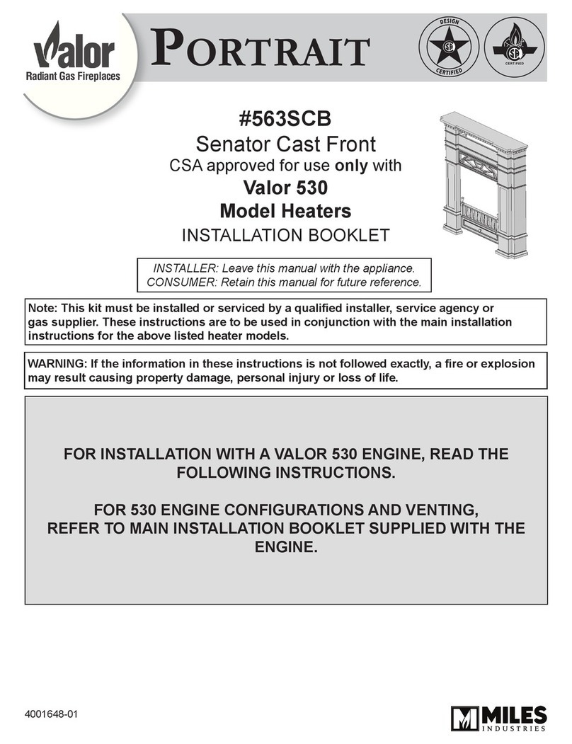 Valor Portrait Senator Installation and operation manual