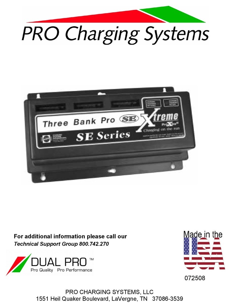 Pro Charging Systems Dual Pro SE XTREME Installation and operating instructions