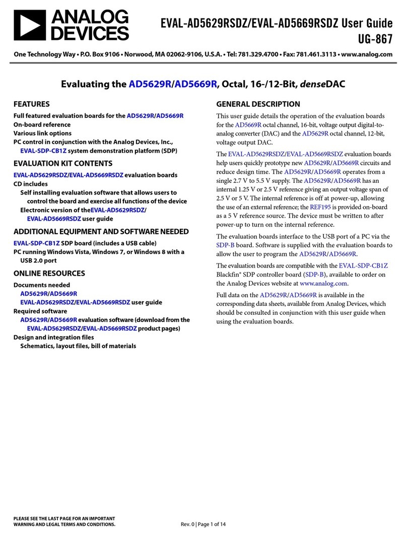 Analog Devices EVAL-AD5629RSDZ User manual