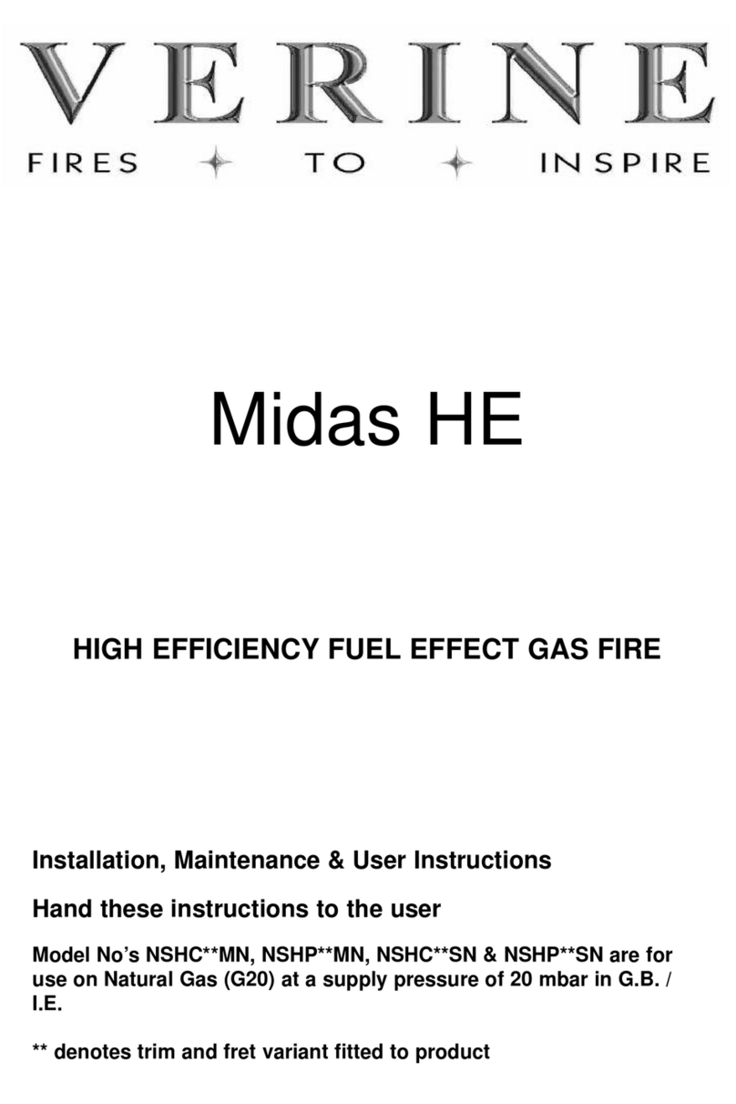 Verine Midas HE Installation, maintenance & user instructions