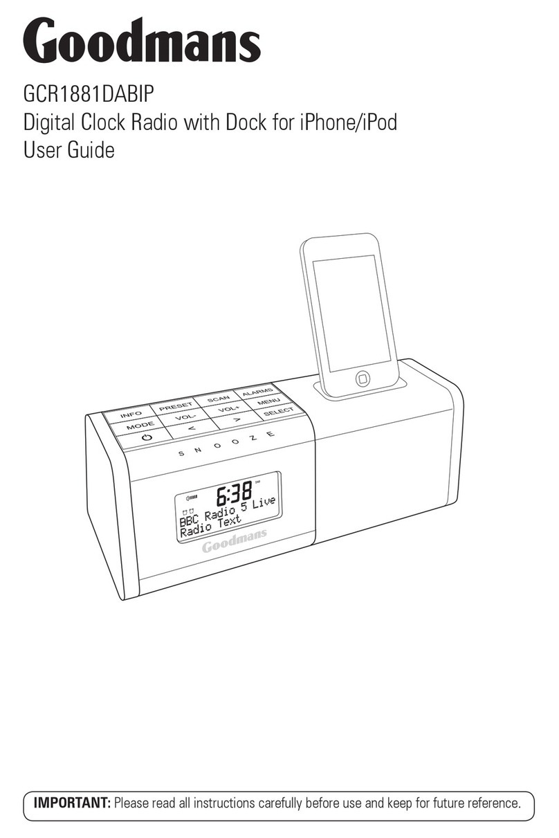Goodmans GCR1881DABIP user guide
