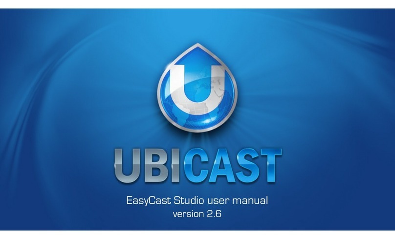 Ubicast EasyCast Studio User manual