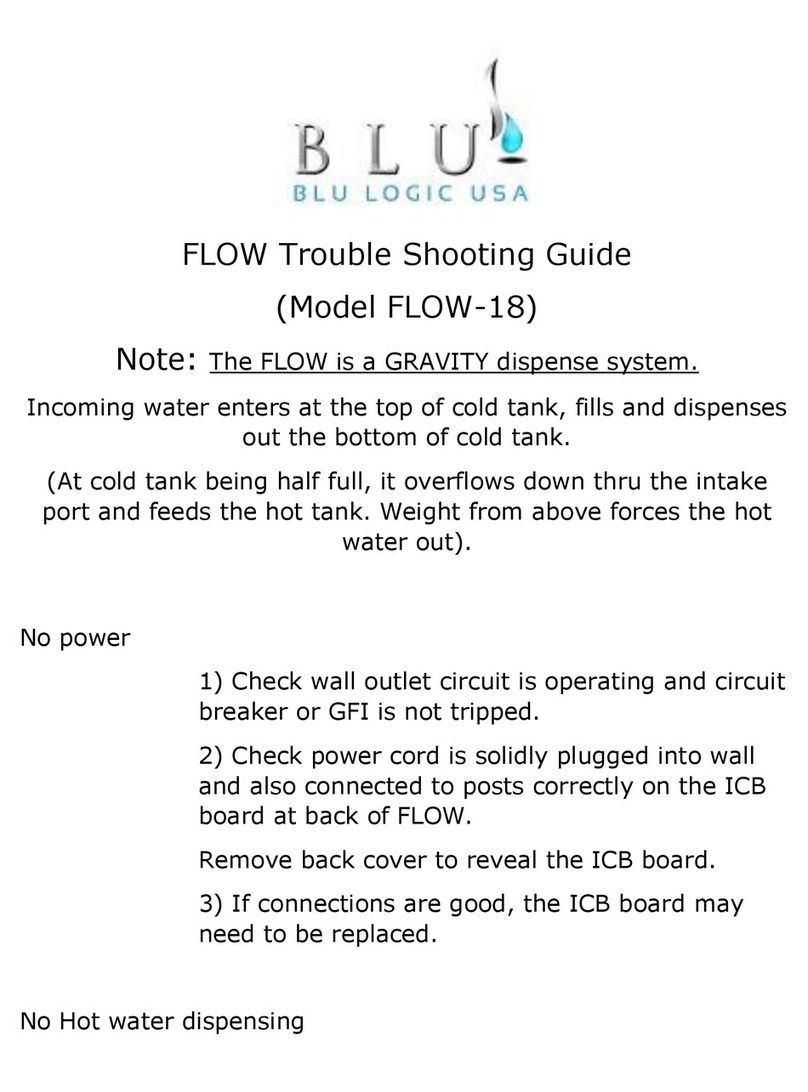 Blu FLOW-18 troubleshooting guide