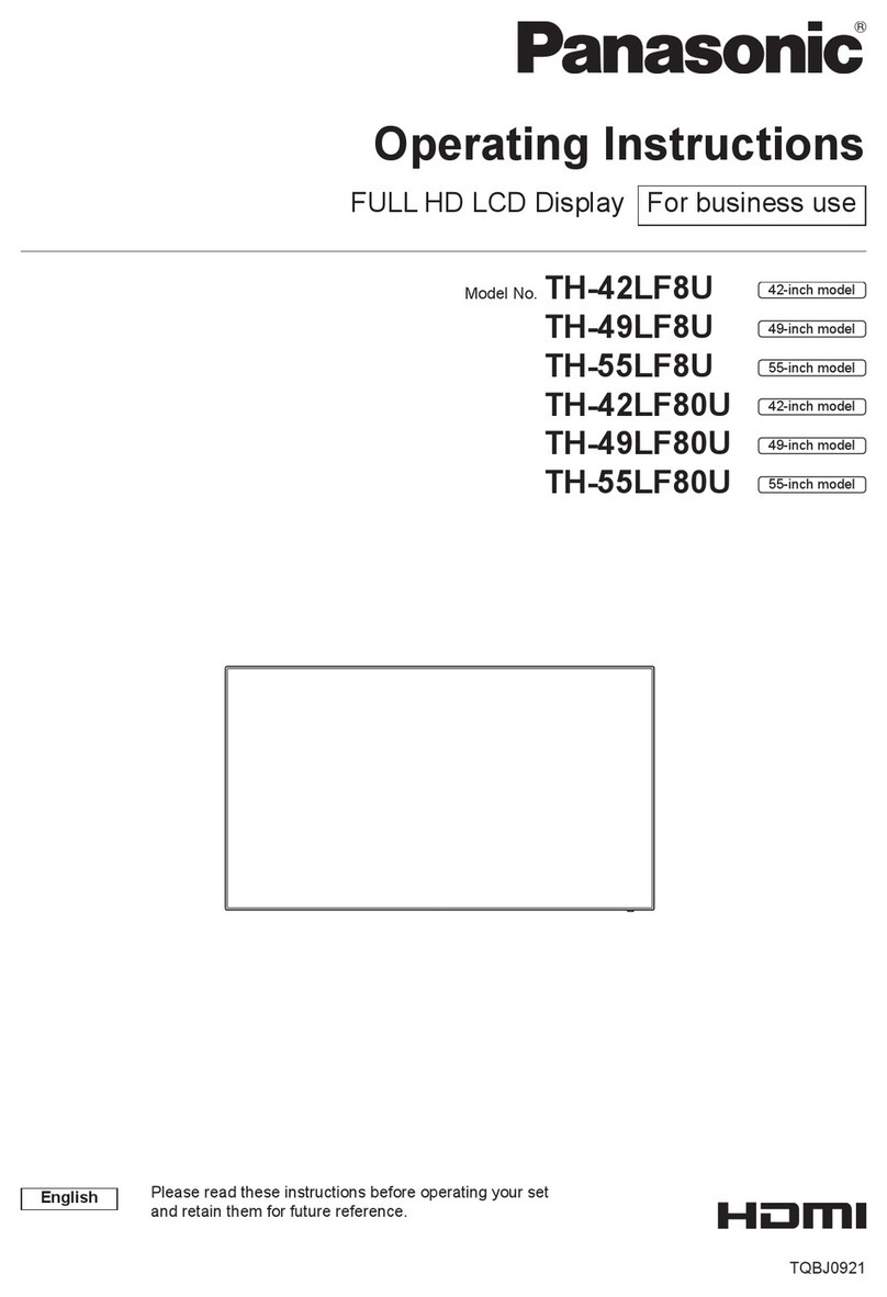 Panasonic TH-42LF8U User manual