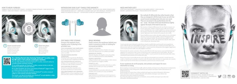 JBL Yurbuds Inspire 400 User manual