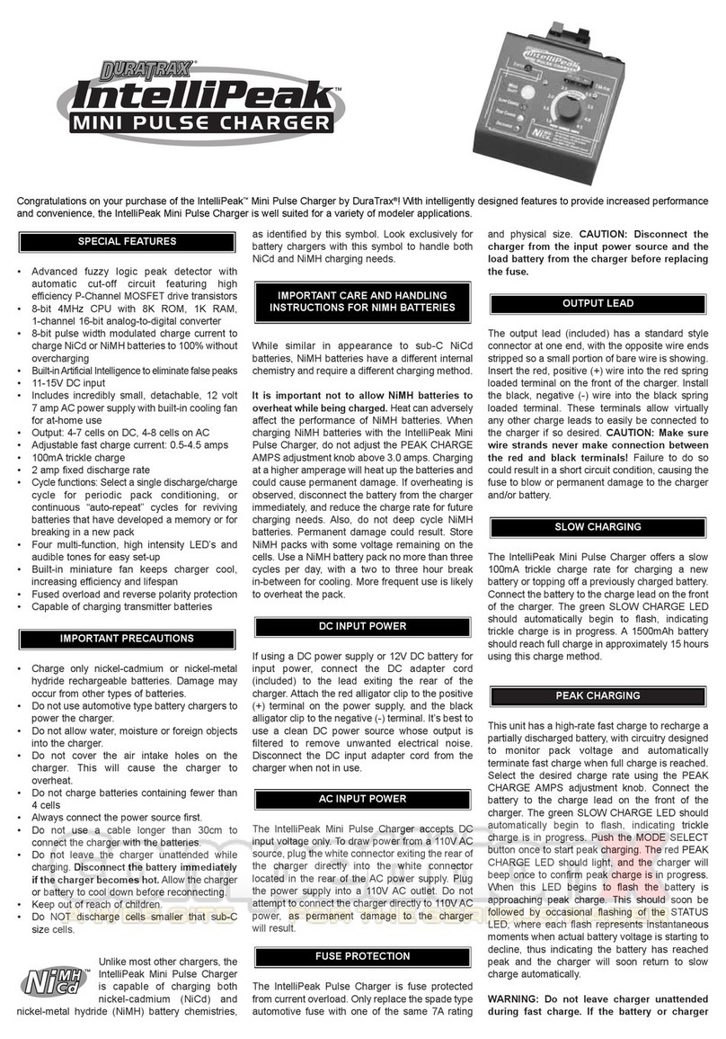 Duratrax IntelliPeak instruction manual