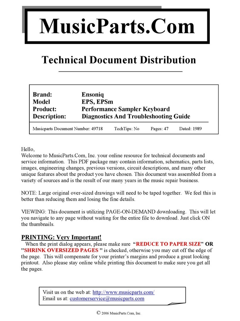 ENSONIQ EPS Service manual