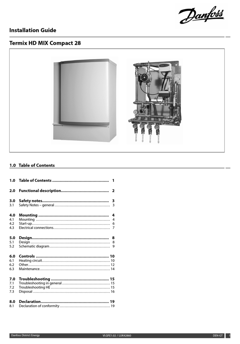 Danfoss Termix HD MIX Compact 28 installation guide