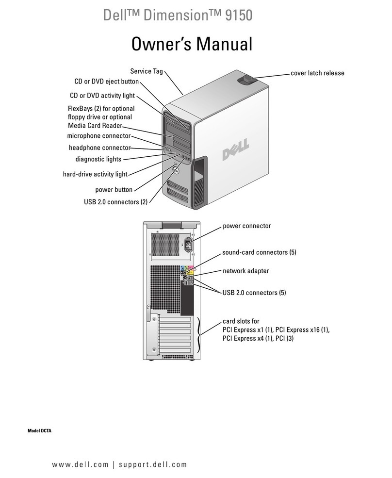 Dell Dimension 9150 User manual
