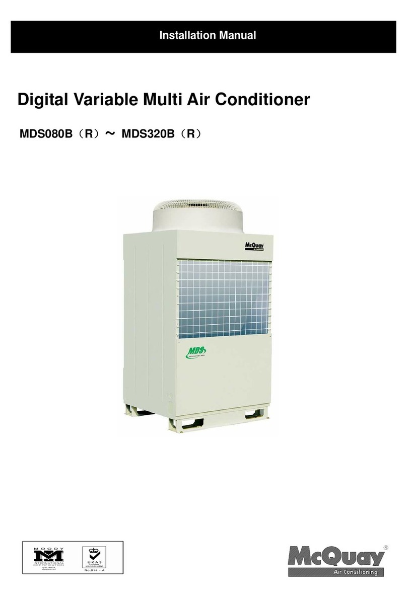 McQuay MDS080B User manual