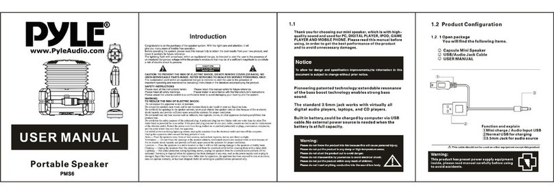 Pyle PMS6 User manual