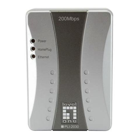 LevelOne PLI-2030 user manual