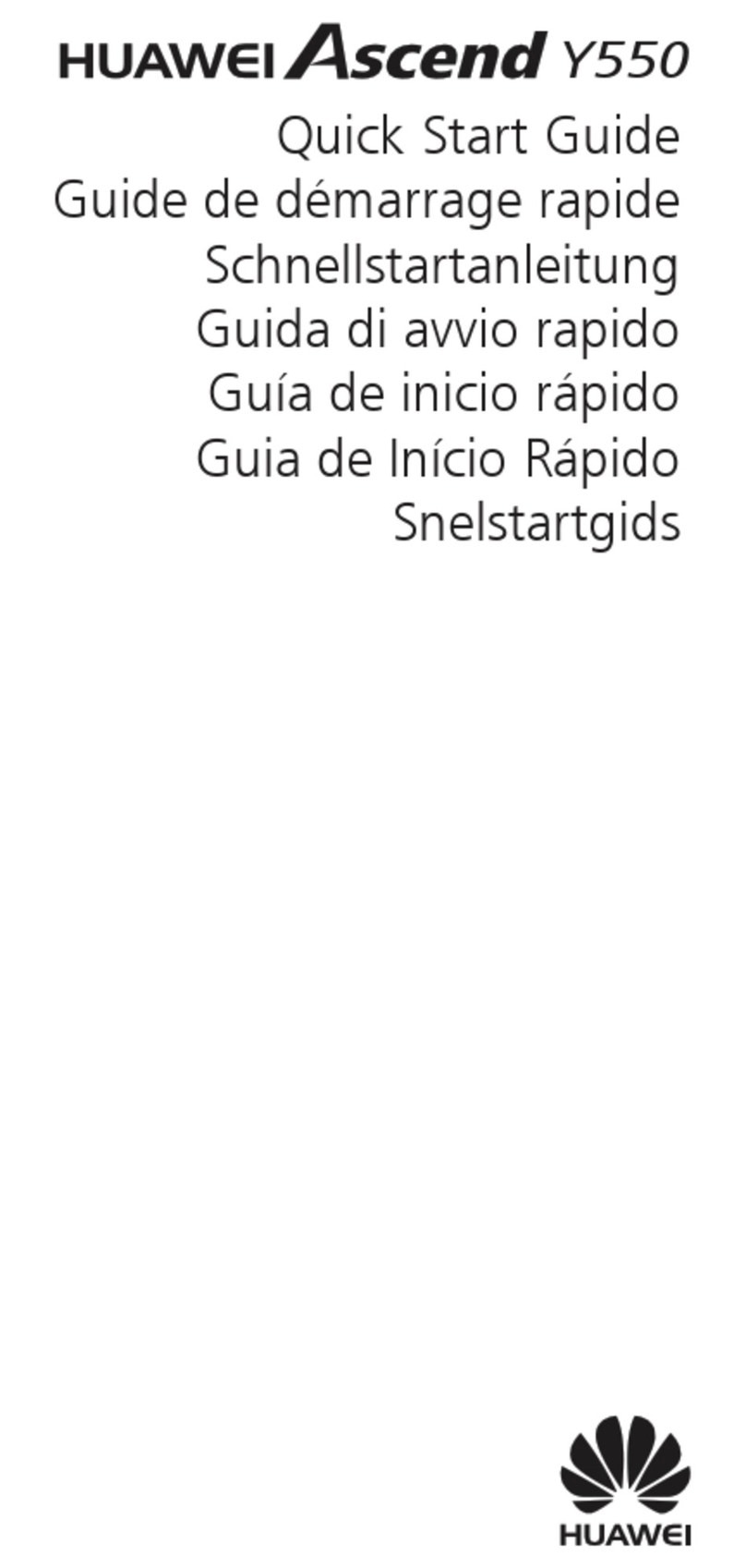 Huawei Ascend Y550 User manual