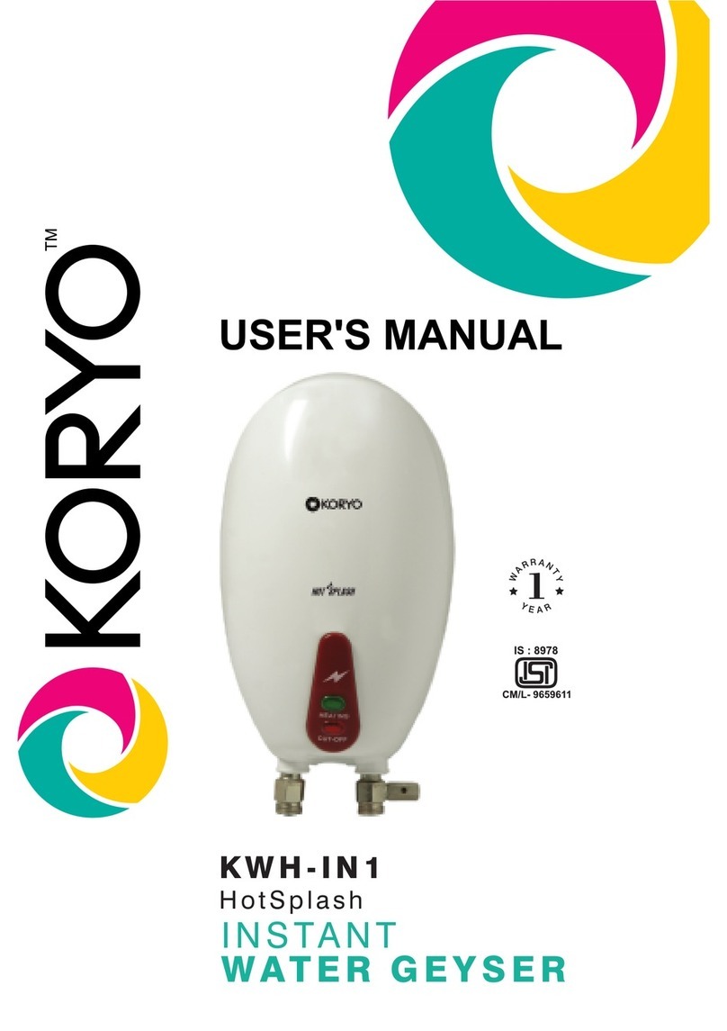 Koryo KWH-IN1 Hot Splash user manual