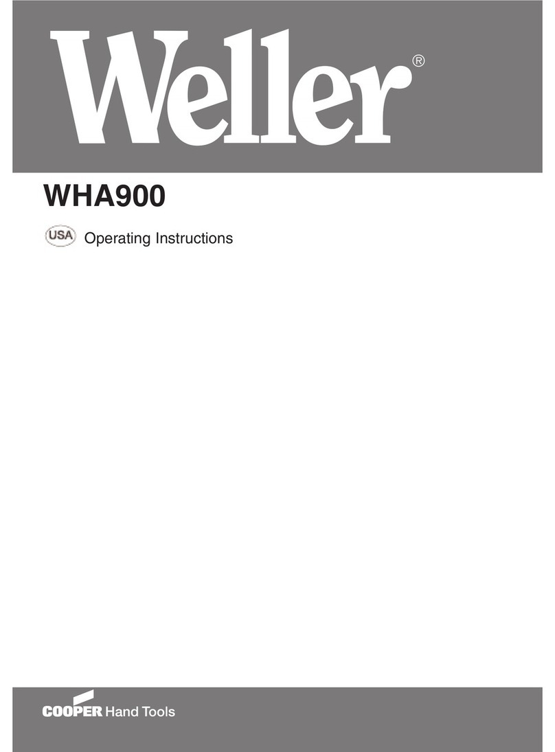 Weller WHA900 User manual Weller WHA900 User manual