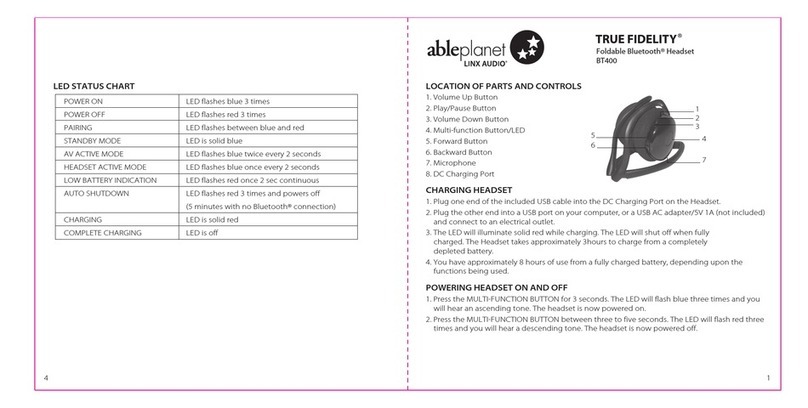 Able Planet BT400 instruction manual