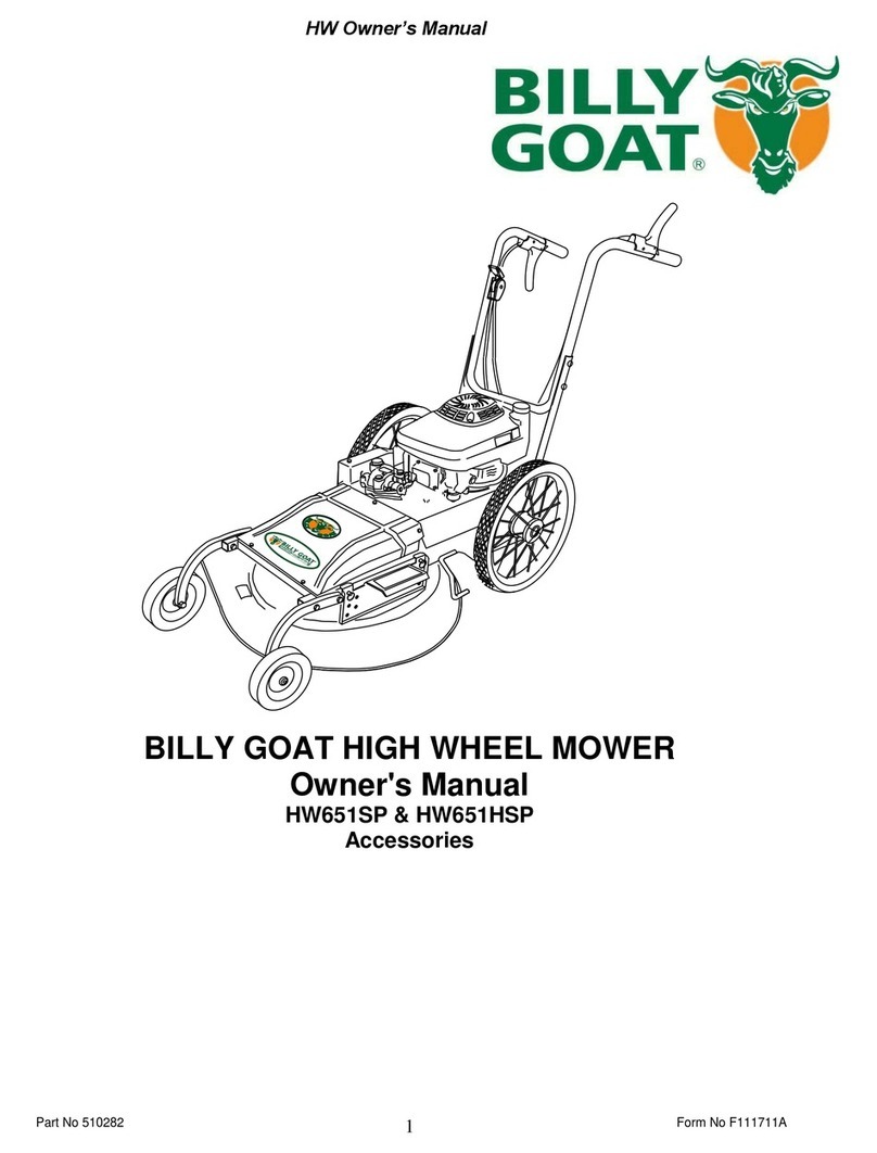 Billy Goat HW651SP owner's manual
