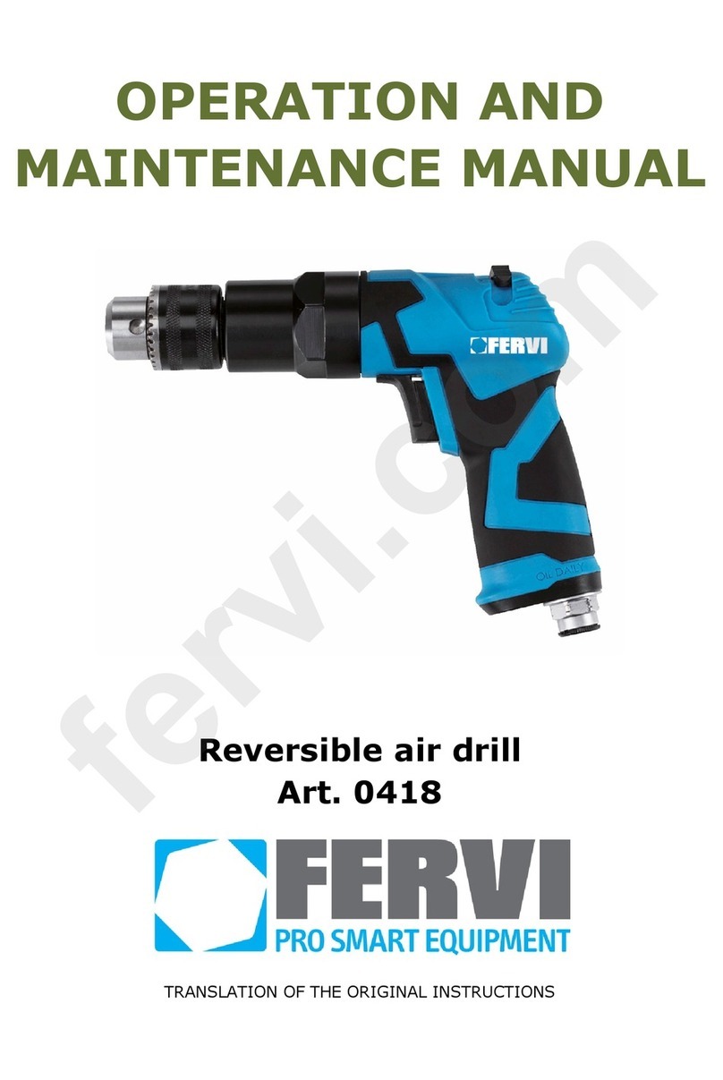 Fervi 418 Operation and maintenance manual