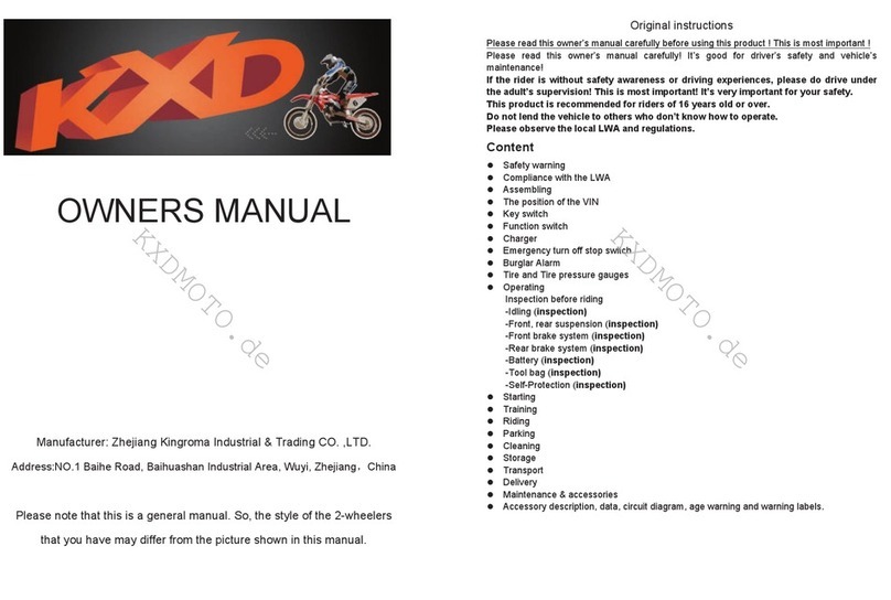 KDX KXD708E Original instructions