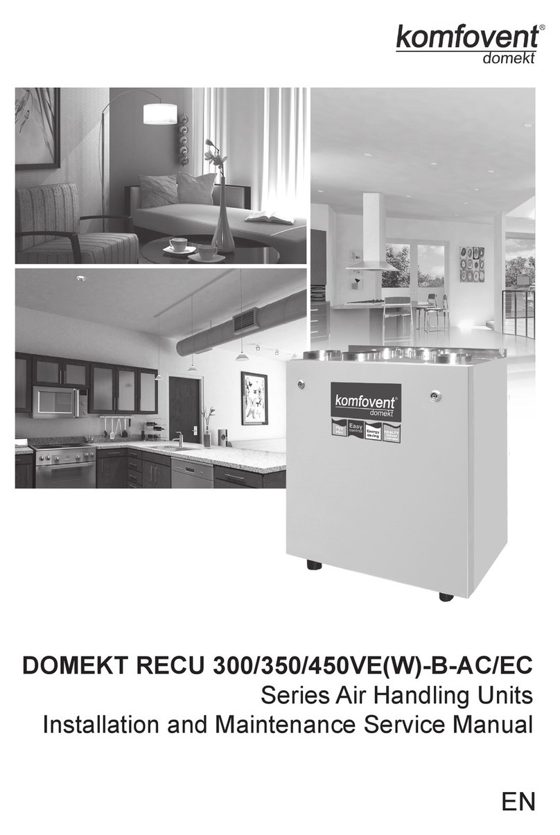 Komfovent DOMEKT ReCU 300/350/450VE(W)-B-AC/EC Manual