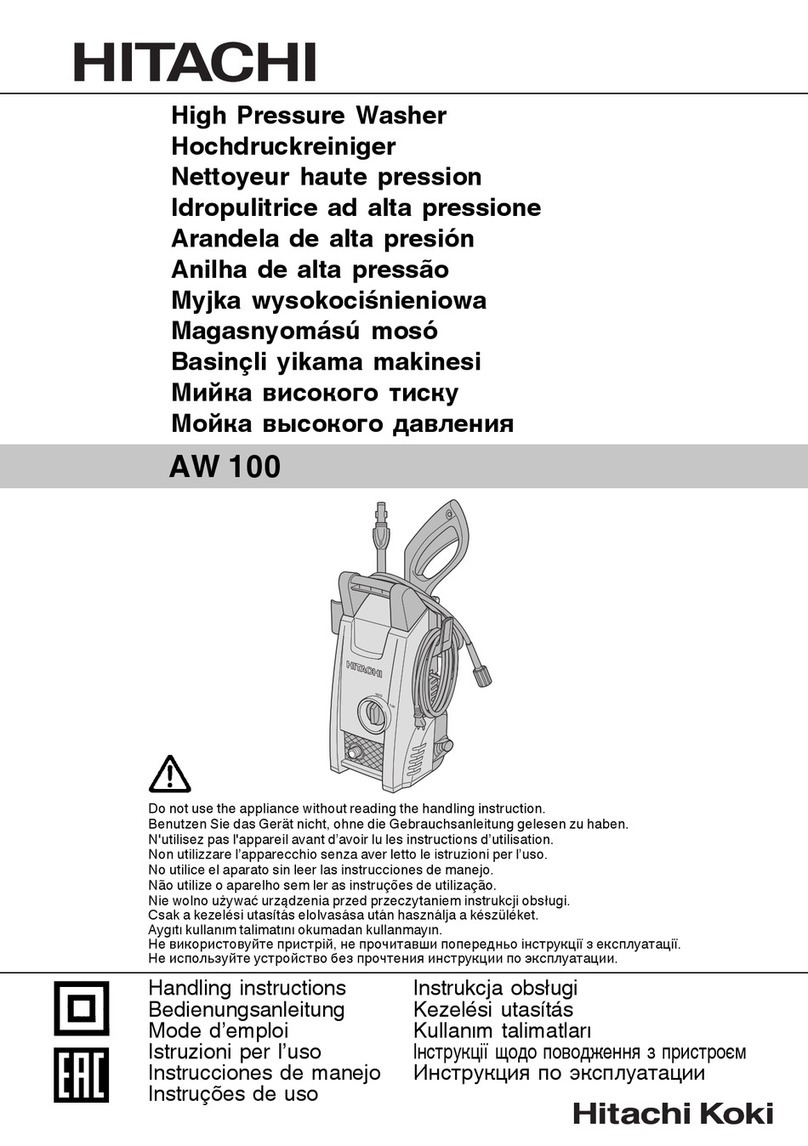 Hitachi AW 100 instruction manual