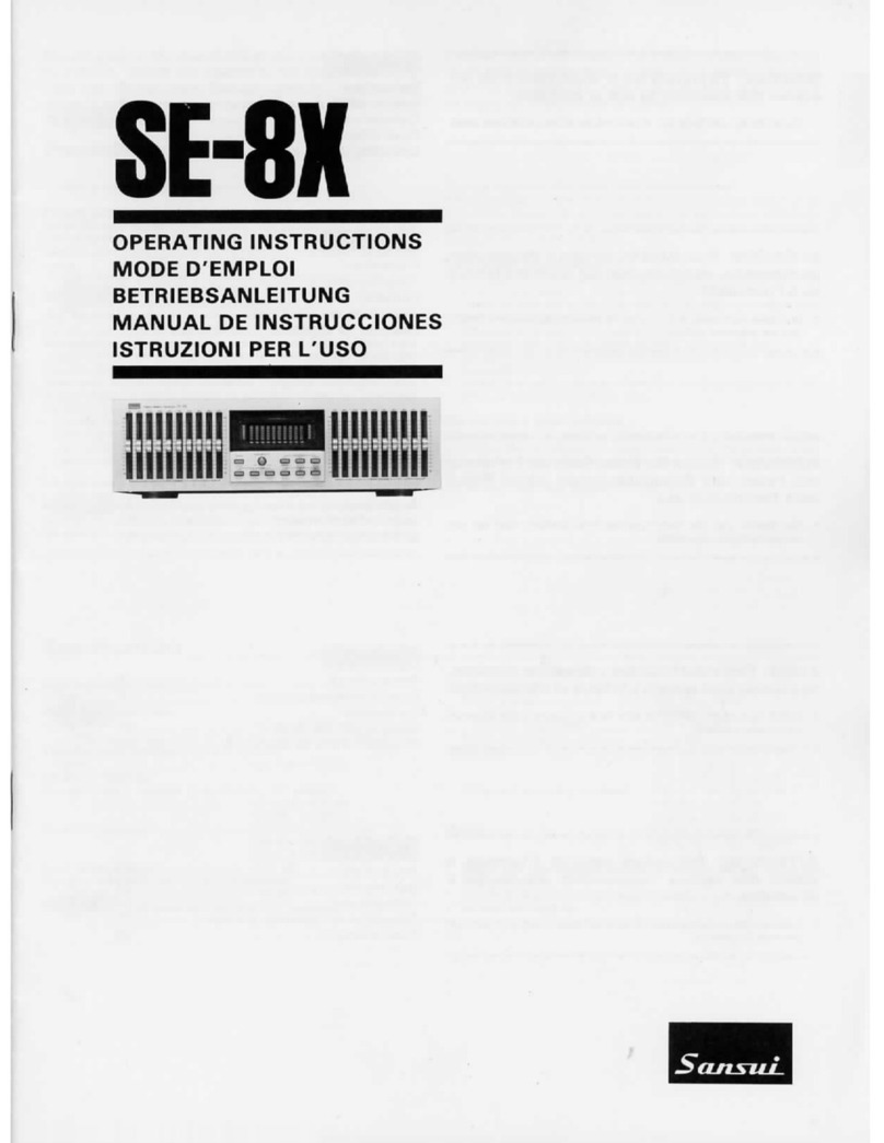 Sansui SE-8X operating instructions
