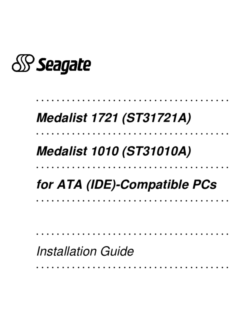 Seagate Medalist 1721 User manual