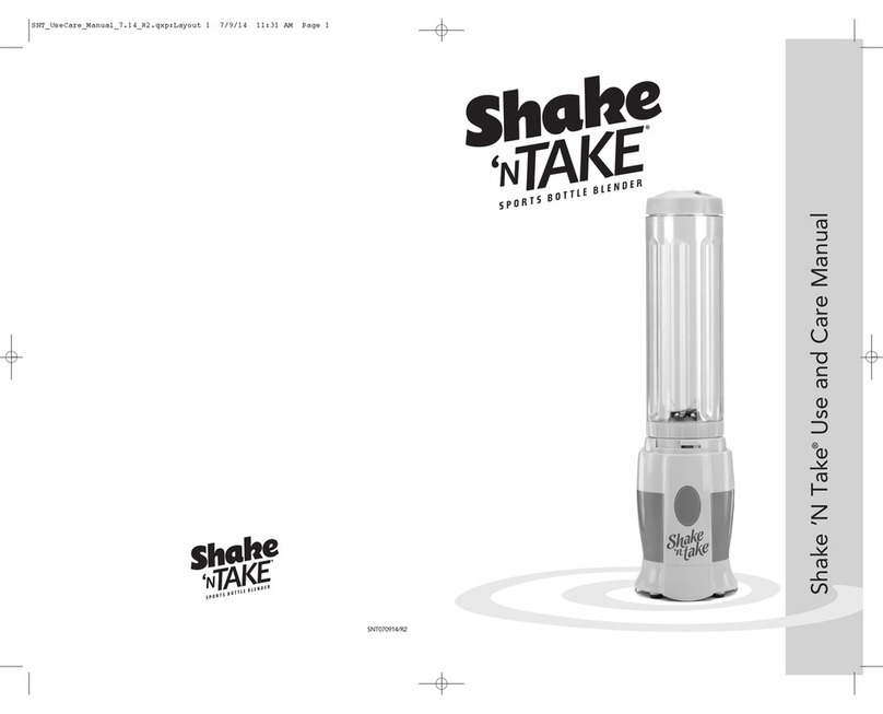 Bradex Shake n Take Use & care manual