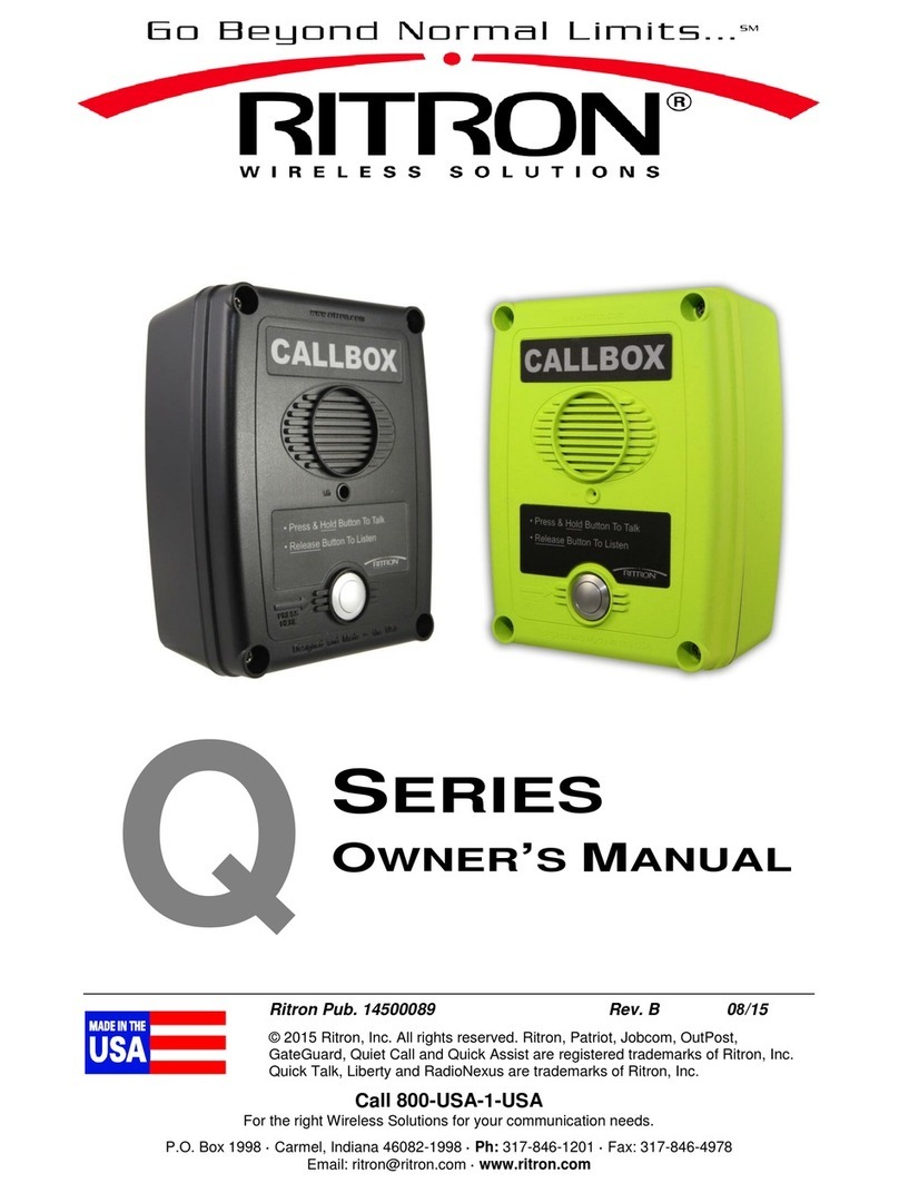 Ritron Q Series owner's manual