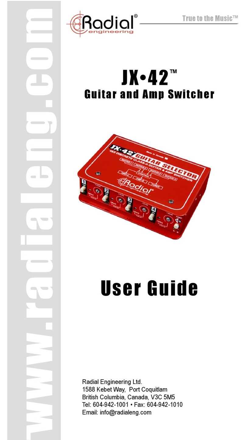 Radial Engineering JX 42 user guide