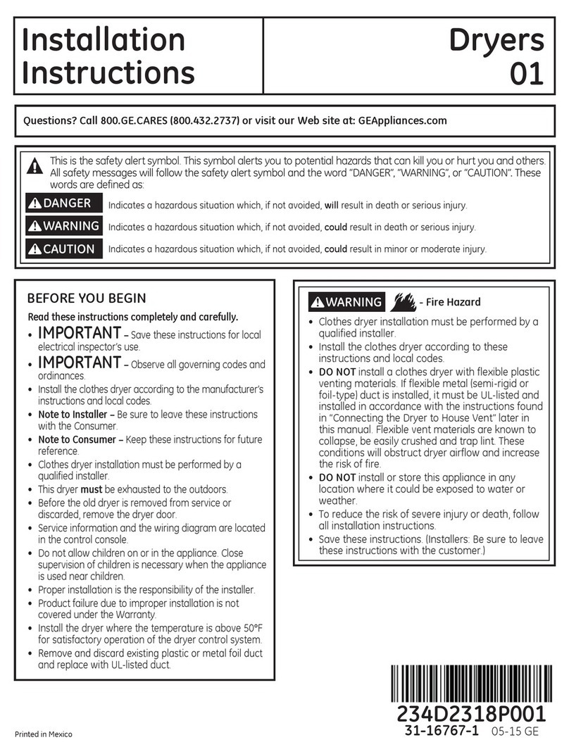 GE GTD18GSSJWW User manual