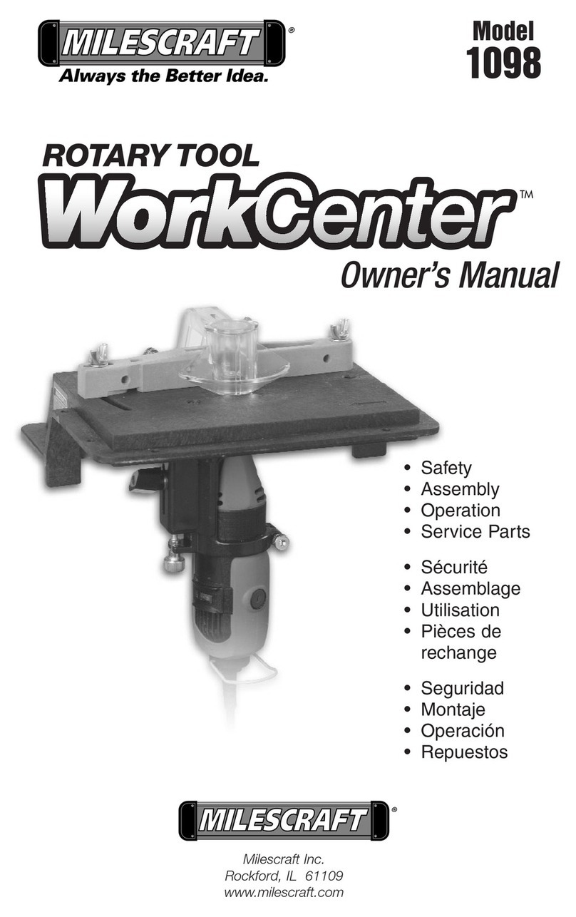 Milescraft Work Center 1098 owner's manual
